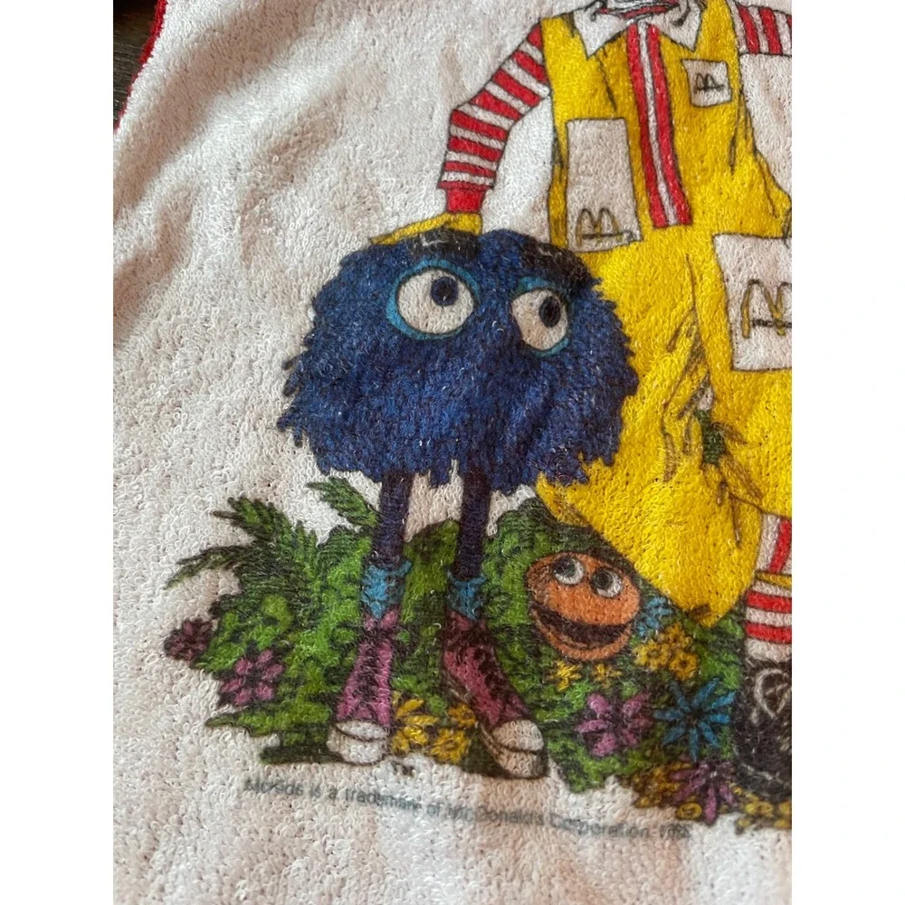 McDonald's Sleeper Infant 2B Red Yellow Ronald McDonald Grimace Vintage 6 Months